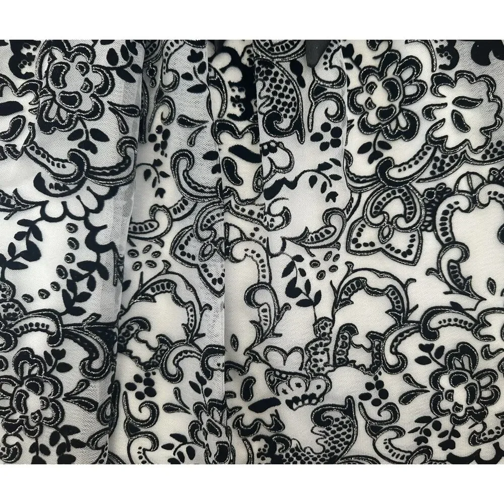 Justice Girls Black White Sequin Party Holiday‎ Dress Sz 12